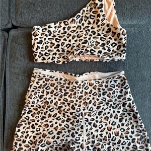 Ryderwear Leopard Print gym set